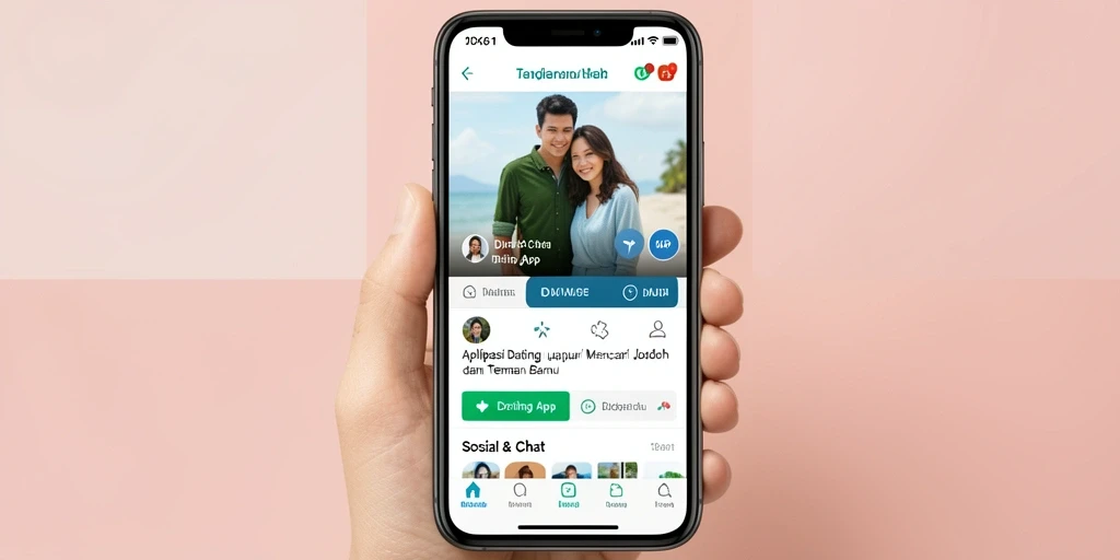 Antarmuka user-friendly aplikasi Dating IDX66 yang menggoda.