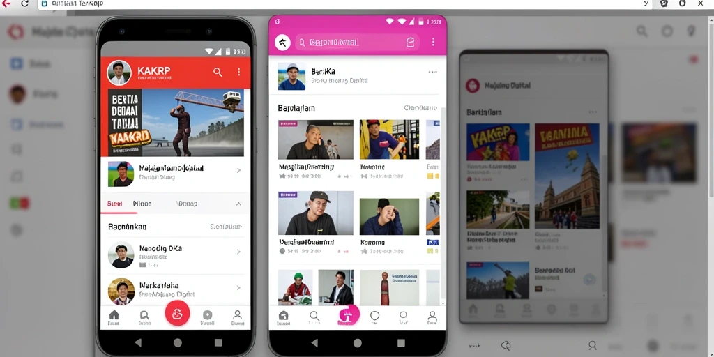 Tampilan antarmuka KAKRP yang menarik untuk Majalah Digital.