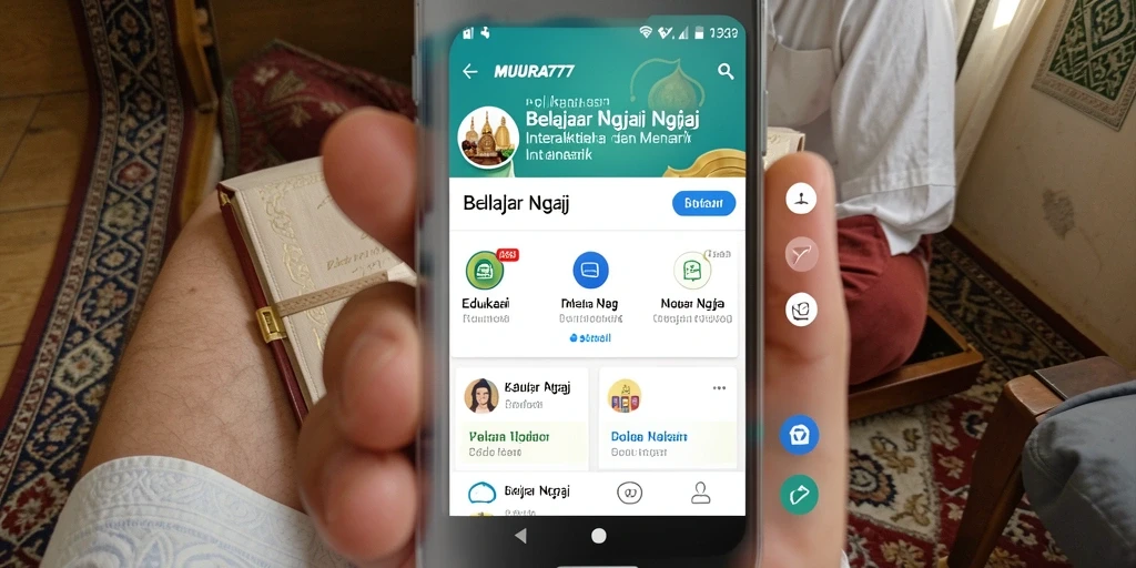 Tampilan antarmuka MUARA777 yang menarik dan interaktif untuk belajar ngaji.