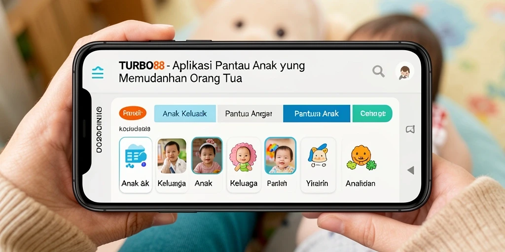 Tampilan antarmuka TURBO88 yang ramah keluarga untuk pemantauan anak.