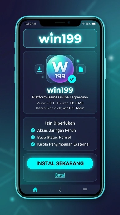 Tampilan halaman APK win199